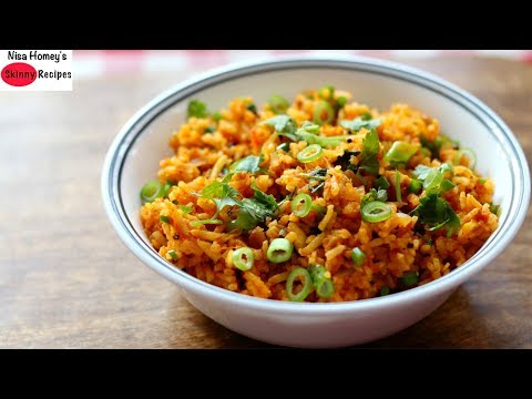 Brown Rice For Weight Loss - Healthy Tomato Rice Recipe For Dinner - Skinny Recipes