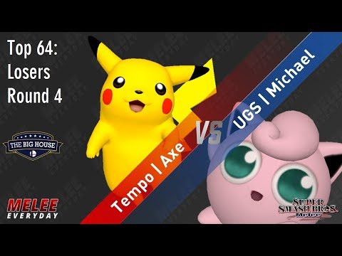The Big House 8 - Tempo | Axe (Pikachu) vs. UGS | Michael (Jigglypuff) - SSBM - Top 64 - Losers R4