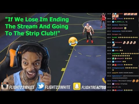 FlightReacts Ends Stream After Getting DROPPED OFF In NBA 2K19 Park Game 😂