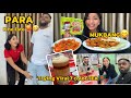 TRYING VIRAL 7 COLOR TEA SPICY RAMEN PRAWN SAUSAGE MUKBANG