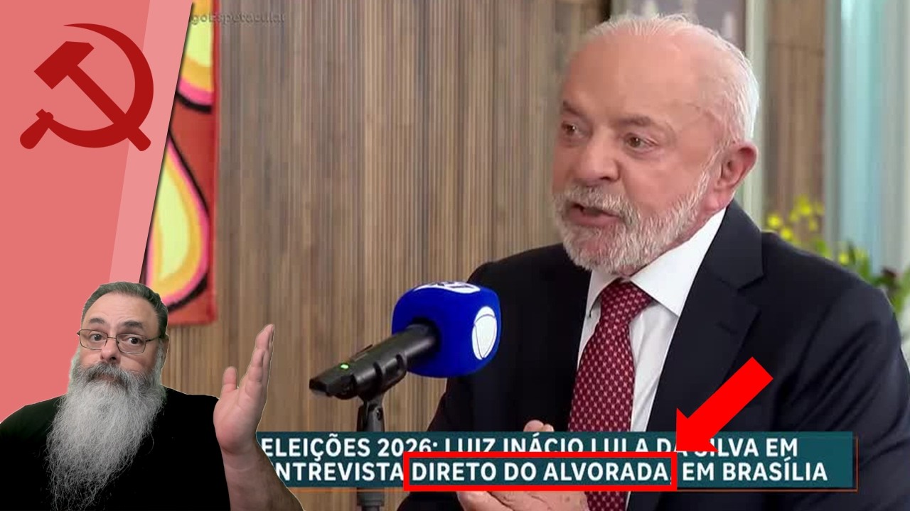 LULA grava ENTREVISTA para RECORD no ALVORADA: NÃO era PROIBIDO usar o ALVORADA em CAMPANHA?