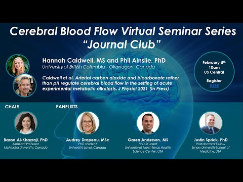 Cerebral Blood Flow Virtual Seminar – February 5 2021 - YouTube