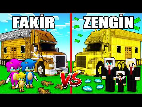 FAKİR BEBEK SONİC VS ZENGİN ENES AİLESİ TIR KAPIŞMASI ⚠️ Minecraft