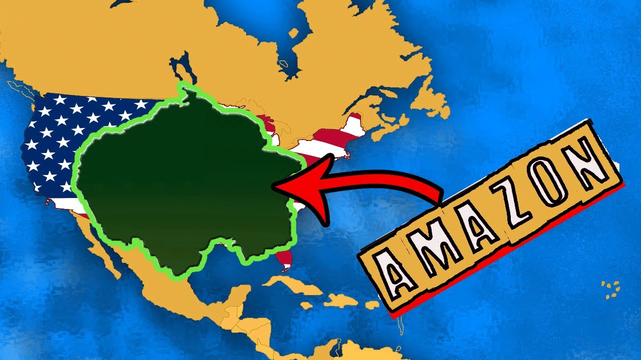 What is the size of the Amazon rainforest compared to Australia? Tipseri