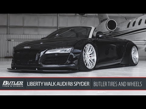 Liberty Walk Widebody Audi R8 Spyder | Savini SV75 Wheels | Butler Tire
