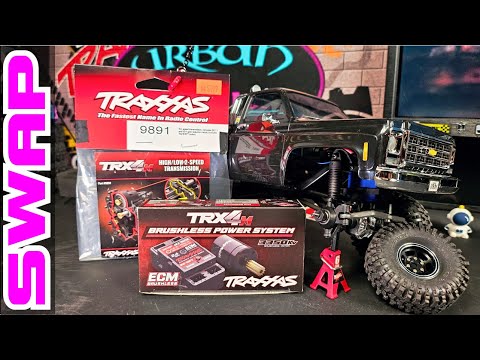 How to install the TRX-4M Two-Speed Transmission and swap in the Traxxas Brushless Motor