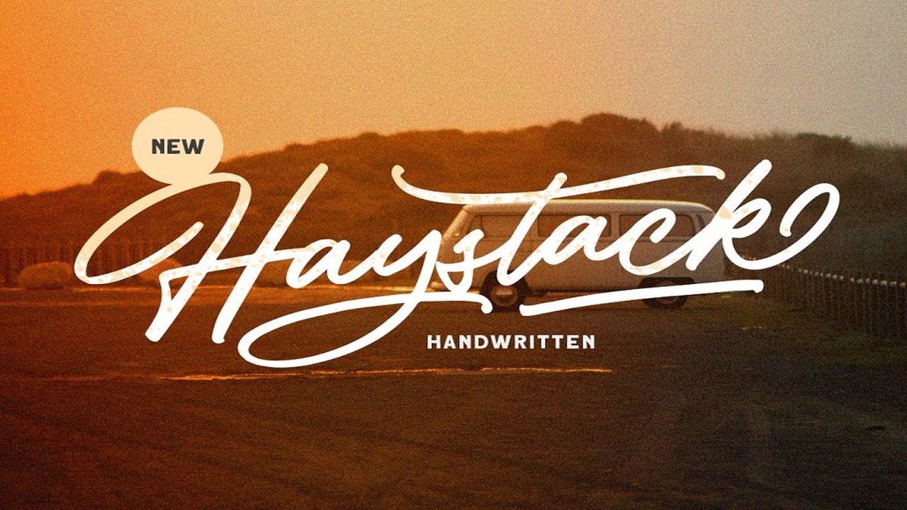 Haystack   Handwritten Script Font Free Download