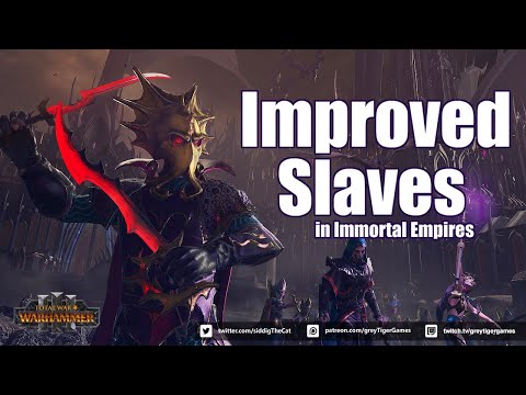 Improved Slaves Mechanic in Immortal Empires [Total War: Warhammer 3] [Immortal Empires]
