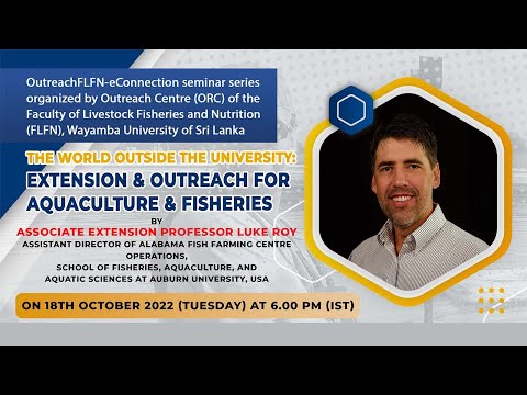 The World Outside the University: Extension & Outreach for Aquaculture & Fisheries | FLFN | WUSL