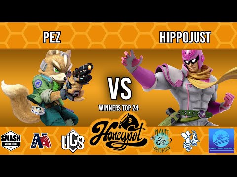 Honeypot 3: Fight For The Bees  -  Winners Top 24  -  PeZ(Fox) Vs. HippoJust(Captain Falcon)