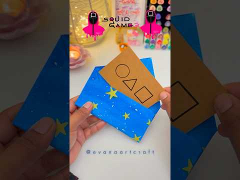 DIY SQUID GAME 3 THE STARRY NIGHT Invitation Card | Origami Envelope