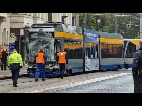Schwerer Straßenbahnunfall LVB Angerbrücke | 27.10.2023