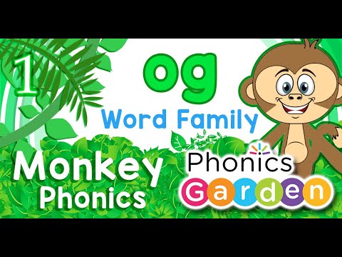 OG WORD FAMILY | MONKEY PHONICS | Digraph | Phonics Garden
