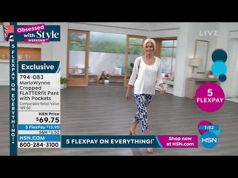 MarlaWynne Cropped FLATTERfit Pant with Pockets