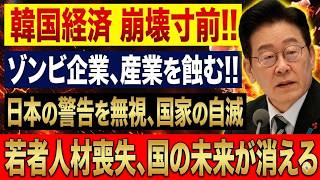 【緊急分析】「日本不要」の代償が韓国経済を直撃…家計債務膨張とゾンビ企業急増で露呈した“限界国家”の現実