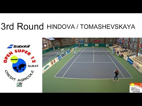 Victory of Hindova (CZE) over Tomashevskaya (CAN) (6/0 7/5) Open Super 12 Auray Tennis- Girls Single