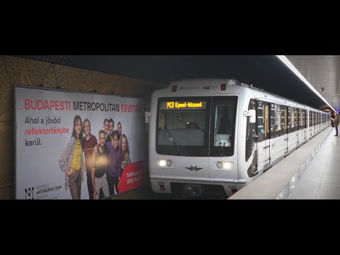 Hungary, Budapest, 2X Metro ride from Ferenciek tere to Keleti Pályaudvar