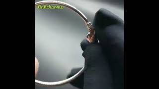 How to open Pandora Moments Winged Heart Bangle Bracelet -Cách mở vòng Pan cánh thiên thần