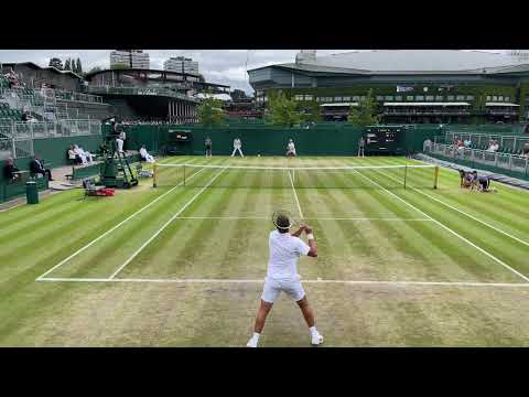 Wimbledon Boy’s Single 3rd Round Court Level: 🇭🇷 Mili Poljicak vs. 🇺🇸 Sebastian Gorzny (TCU)