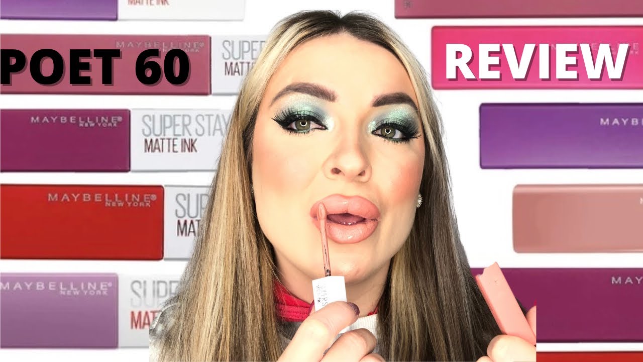 maybelline superstay matte ink review in shade poet 60