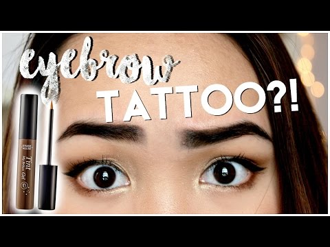 PEEL OFF EYEBROW TATTOO?! IT WORKS?! ✘ Etude House Tint My Brows Gel First Impression Review