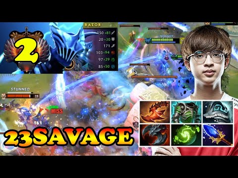 23SAVAGE RAZOR SUPER TANK 50 ARMOR BUILD CLIMBING BACK TO #1 SEA | DOTA2ORBS
