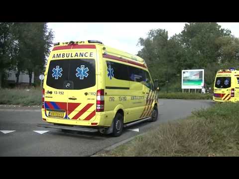 ambulance met spoed naar Rosariumpark krommenie