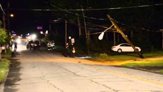 preview picture of video '8/24/2014 Vehicle Vs Pole Washington Ave Jermyn PA'