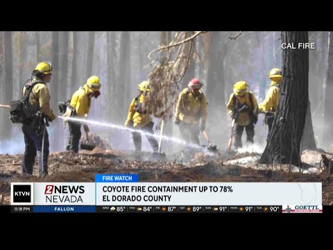 Containment grows on Coyote Fire