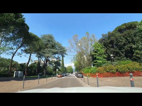 Driving in Nova Gorica and Gorizia , Slovenia and Italy