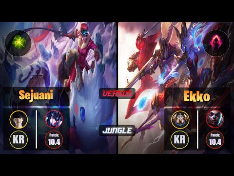 Peanut SEJUANI (Jungle) [Aftershock] VS EKKO - Challenger KR Patch 10.4