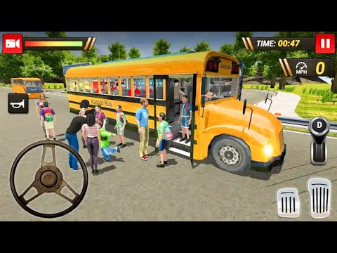 Offroad School Bus Driving Simulator 2019 Android Gameplay HD
