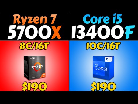 R7 5700X vs i5-13400F - How Much Performance Difference?