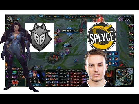 10 mins of G2 Perkz destroying Splyce as Kaisa EuLcs 2018