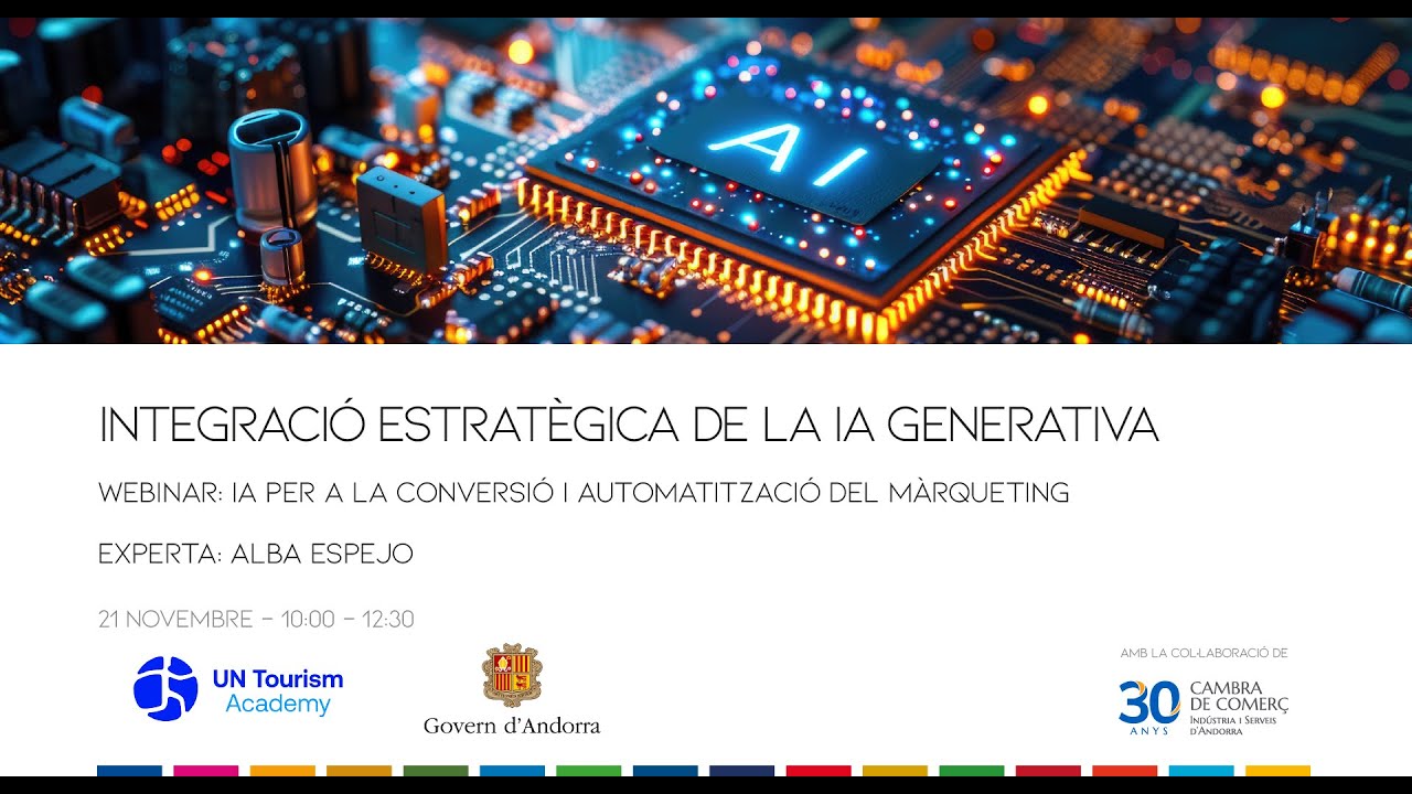 UN Tourism Academy Webinar: IA per a la conversió i automatització del màrqueting