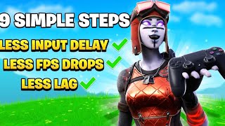 How to REMOVE INPUT Delay / Lag on Console (Xbox / Ps4) in Fortnite! ( Edit faster )