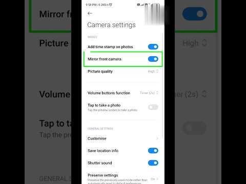 How to Change Mirror form camera | camera ko mirror format me kaise change kare |  #shorts