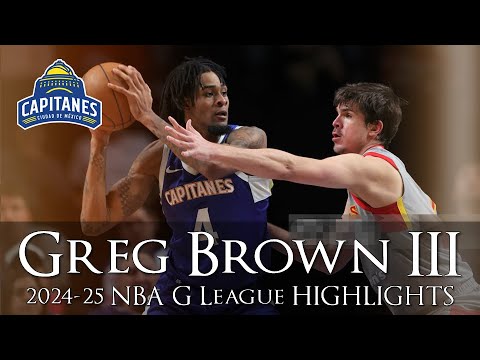 🇺🇸 Greg Brown III(그렉 브라운) ✭ Mexico City Capitanes ✭ 2024-25 Best Plays&Highlights