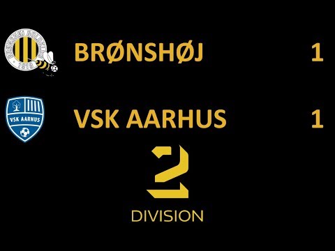 Brønshøj - VSK Aarhus 1-1, videosammendrag