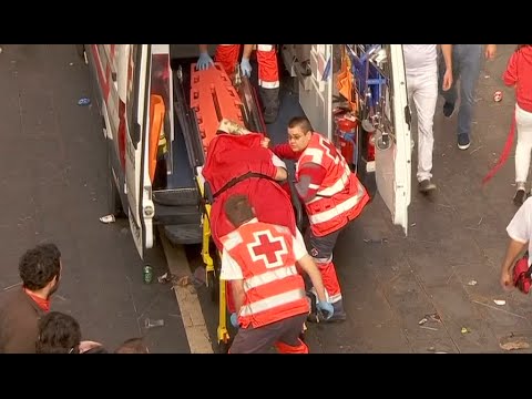 Balance inicial de heridos del Tercer Encierro de San Fermín 2016