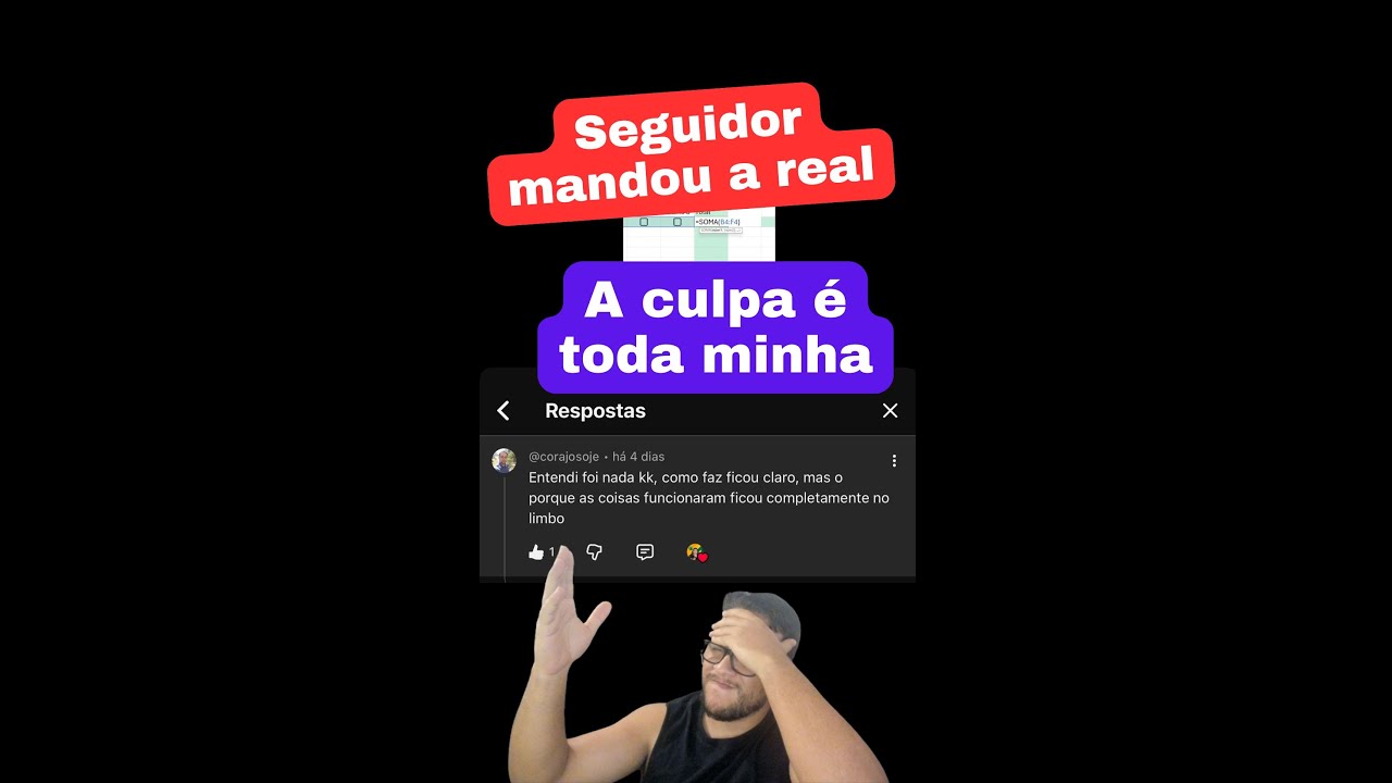 Inscrito mandou a real - Explicando meu vídeo anterior.