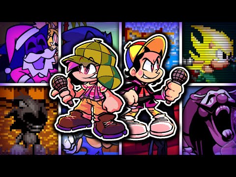 Su Vecindad but Different Sonic Characters Sings 🐱(El Chavo Del 8 T2) - FNF Cover