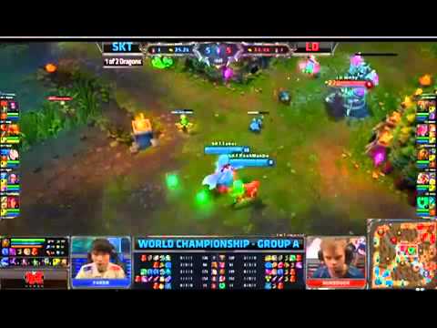 [League of Legends] 英雄聯盟 S3 SKT T1 V.S Lemondogs Worlds Group A Stage 2013