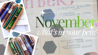Currently Inked November 2025 - A Wicked Inspired Pen & Ink Palette