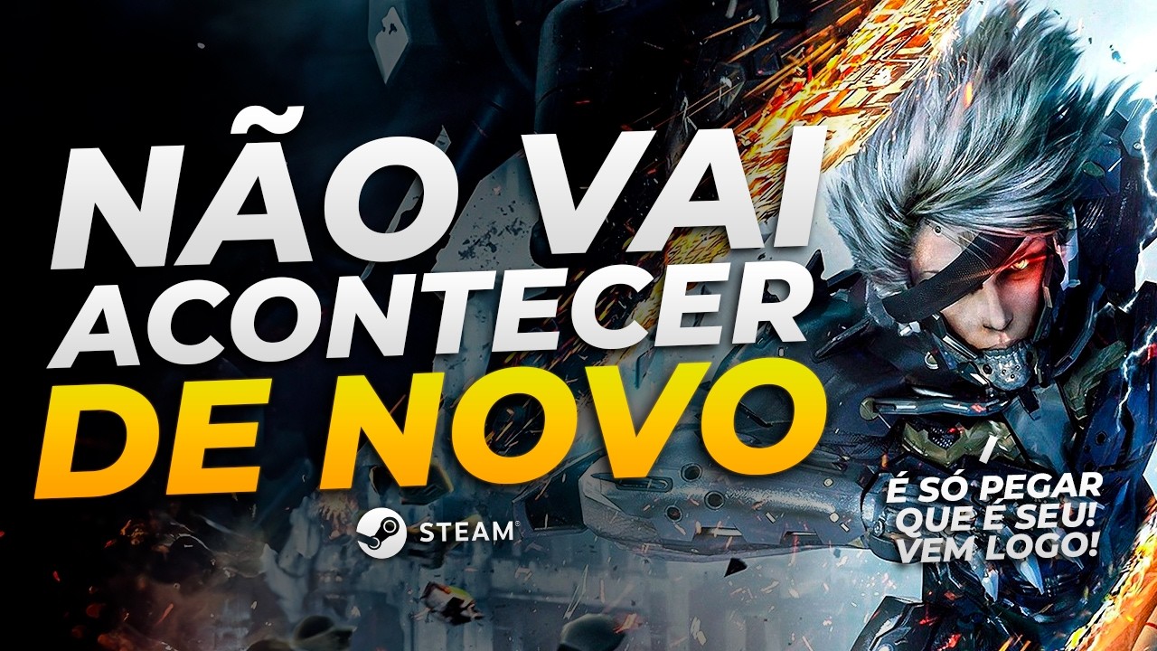 INACREDITÁVEL! Pegue Metal Gear Rising Revengeance AGORA (100% SEU) + 3 GRATUIDADES (e 2 são Steam)