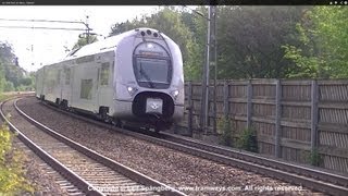 preview picture of video 'SJ X40 train at Järna, Sweden'