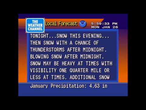 WeatherStar 4000 Emulator (New York City, NY) - 1/26/2015 5:58 PM