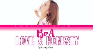 BoA (ボア) - Love &amp; Honesty (Color Coded Lyrics Kan/Rom/Eng)