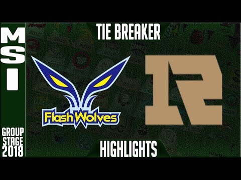 FW vs RNG TIE-BREAKER Highlights | MSI 2018 Day 5 Group Stage Flash Wolves vs Royal Never Give Up