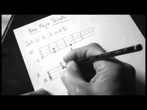 Learn Bluegrass Bass - Major triads - sets 1 & 2